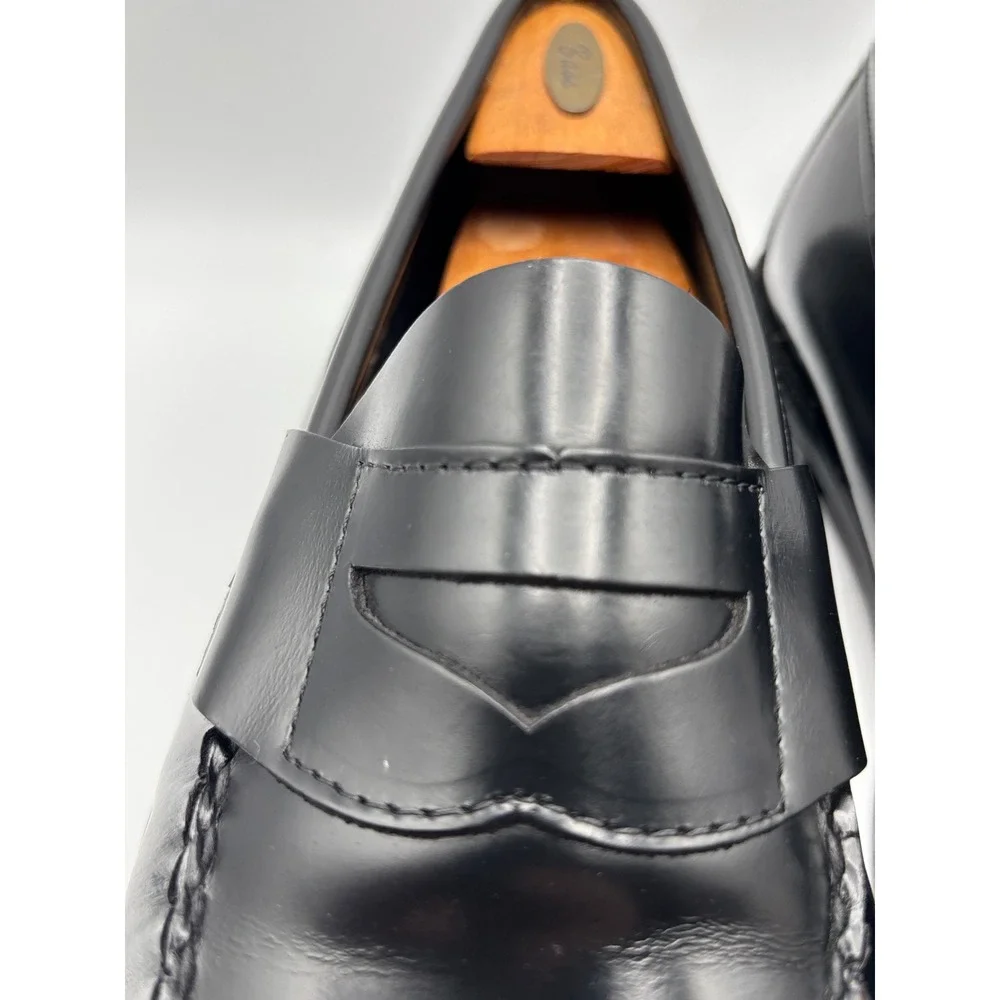 Sebago Classic Men's Black Leather Penny Loafers Size 9 6B Welted Dress Shoes